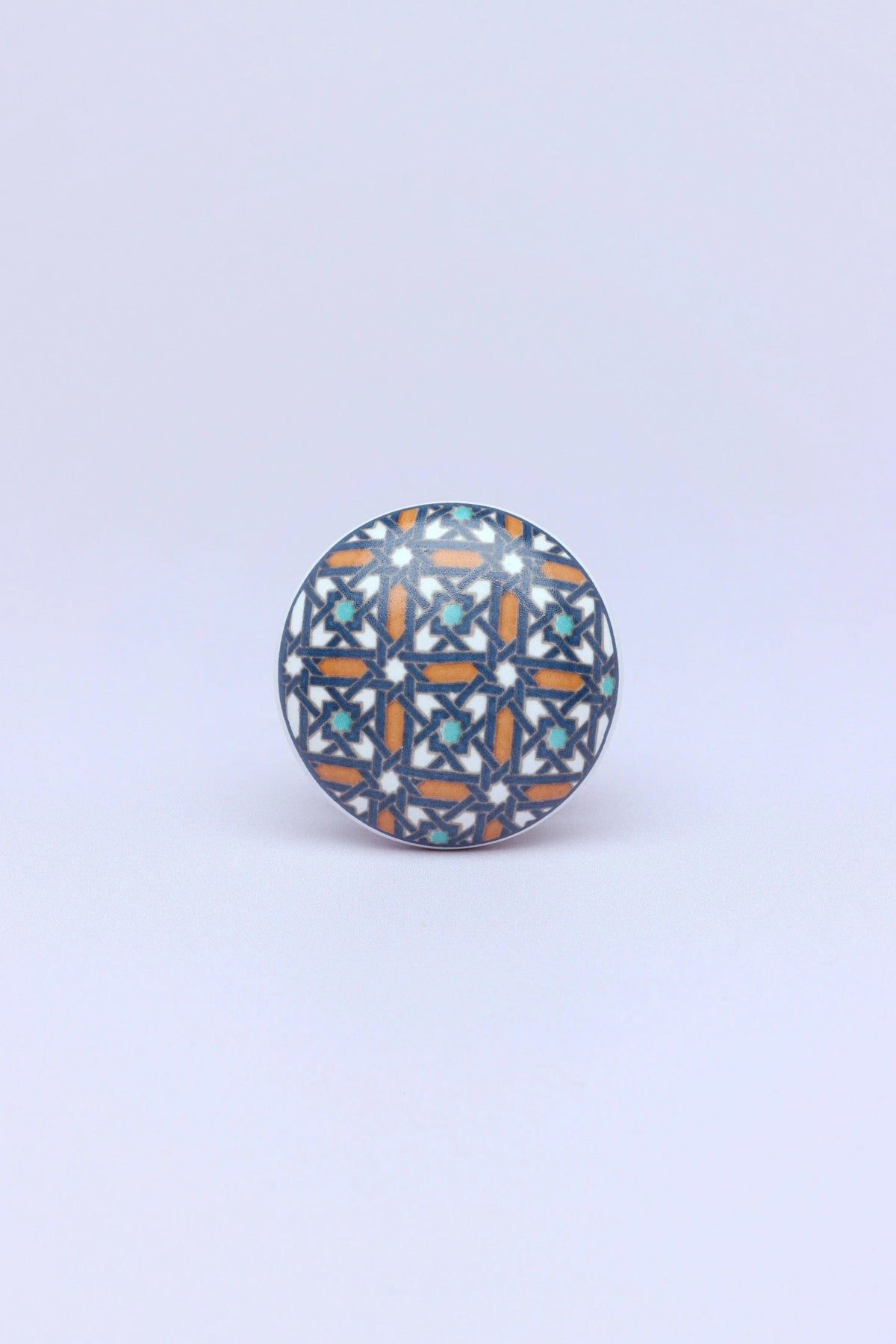 Moroccan Tile Ceramic Cabinet Knob — alternate view, G Decor