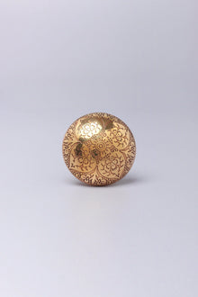 Mughal Brass Textured Cabinet Knob