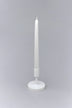 Nordlys Matte White Tall Taper Candles — close-up view, G Decor