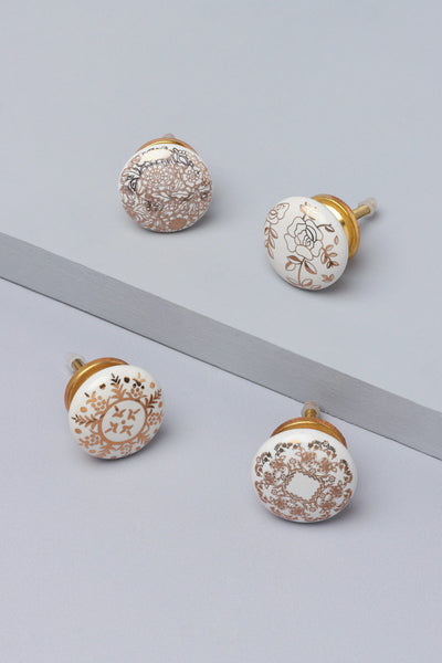 Royal Gold Luxury Ceramic Cabinet Knob