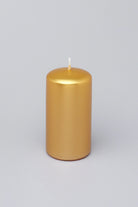 Satinea Varnished Shimmer Pillar Candle with Satin Finish — view 5, G Decor