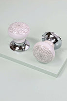 Success Ceramic Mortice Door Knobs with Chrome Base — G Decor