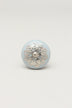 Silver Applique IV Ceramic Cabinet Knob — lifestyle view, G Decor