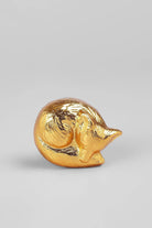 Snuggly Sleeping Fox Brass Cabinet Knob — alternate view, G Decor