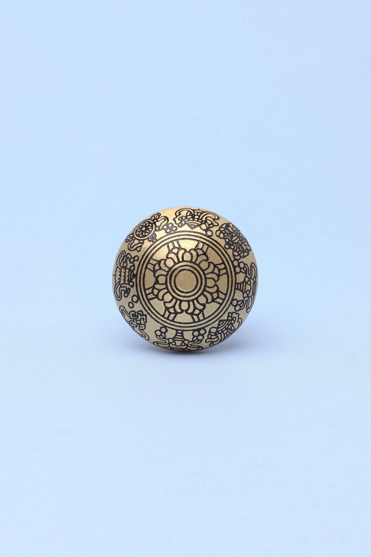 Soleil Royale Polished Brass Cabinet Knob — alternate view, G Decor