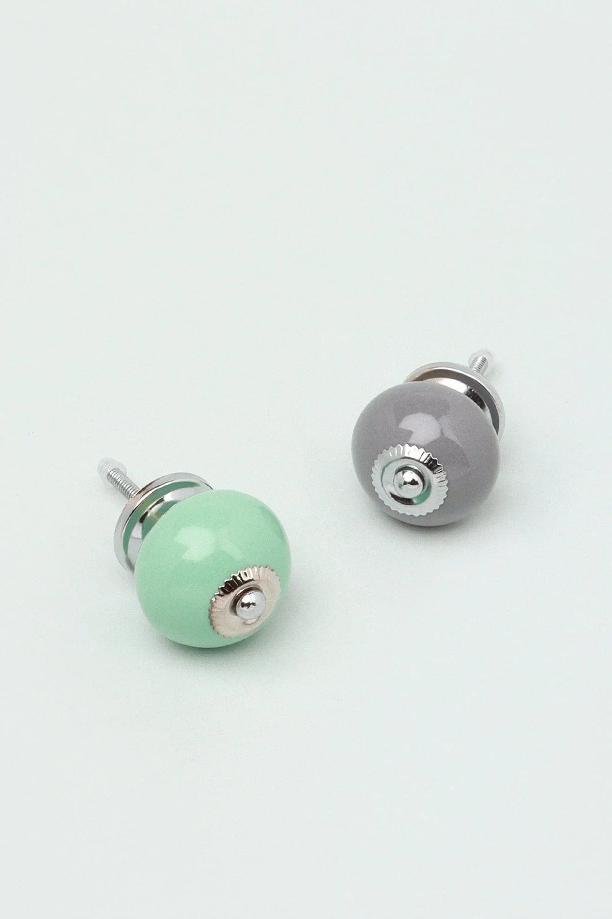 Timeless Hand-Painted Ceramic Cabinet Knob in Calming Colours — G Decor