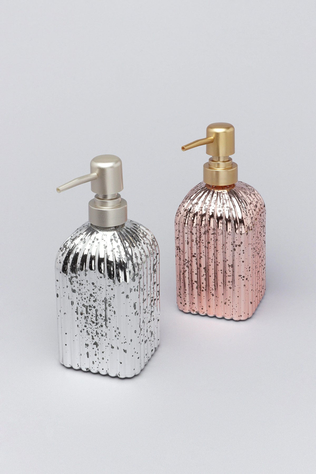 Paris Two-Piece Mercury Glass Bathroom Set in Silver or Rose Gold — G Decor