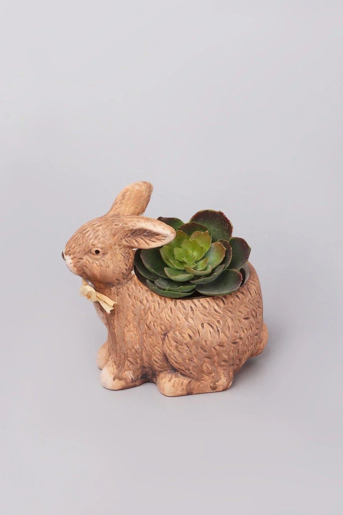Hand-Painted Ceramic Rabbit Planter — G Decor